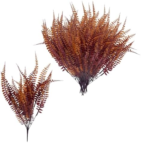 12pc Realistic Fake Plants Outdoor Decor