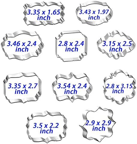 Stainless Steel Frame Cookie Cutters