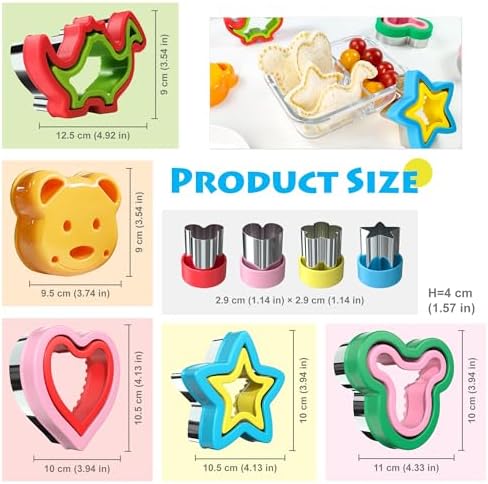 Perfectly Cut Sandwiches for Kids and Adults 5 Piece Set
