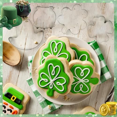MAPVOLUT 12Pcs St Patricks Day Cookie Cutters Set