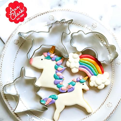 Ann Clark Cookie Cutters Unicorn 3-Piece Cookie Cutters Set