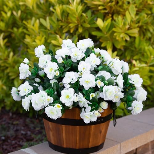 Real-Looking Outdoor Fake Flowers 3Pcs