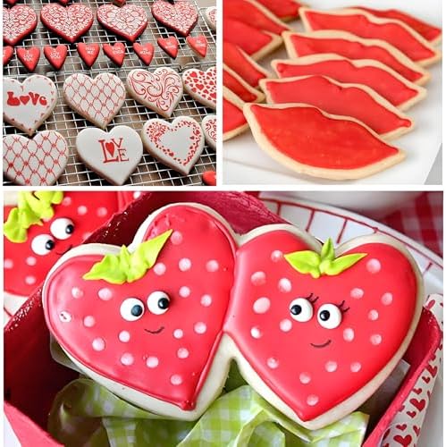 XGAKWD Valentines Day Heart Cookie Cutter Set