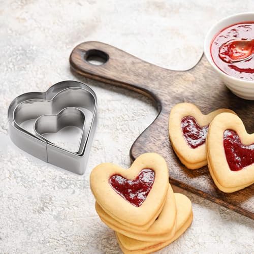 YomiFamily Heart Cookie Cutter 5 Piece Set Delightful Baking tool