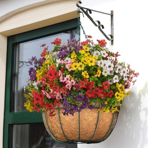 20-Bundle Artificial Flowers for Outdoor Use