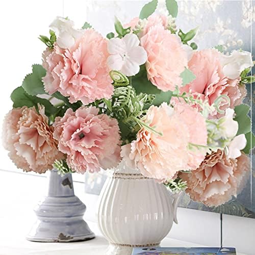 Beautiful Beige Carnation Artificial flowers Bouquet for Weddings