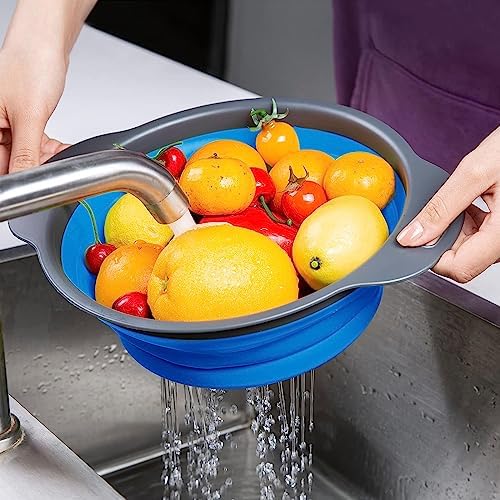 Collapsible Colander Set Perfect for Kitchen Use