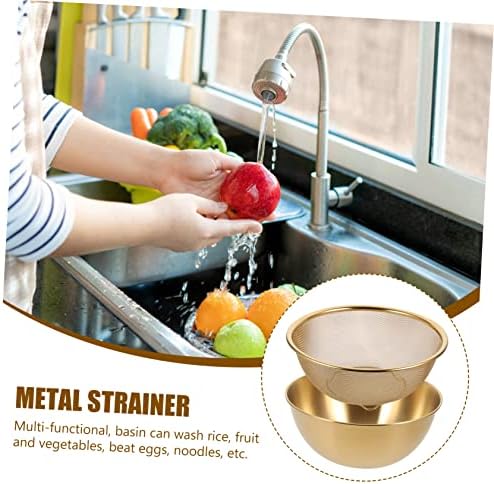 NAMOARLYStainless Steel Drain Basket 1 Set