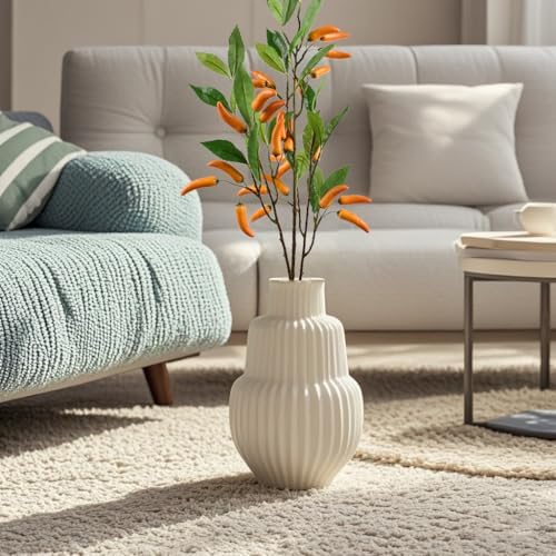 LUEYAO Small Artificial Chilli Pepper Stem for Home Decor