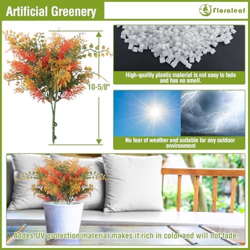 Stylish FLORALEAF Fake Bushes for Office Decor