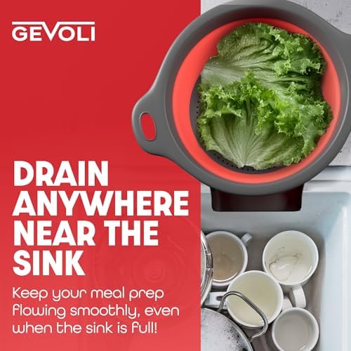 Gevoli Strainer with Self-Draining Base 5QT