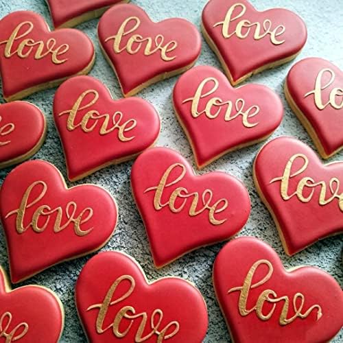 Valentines Day Heart Cookie Cutters 5-Piece Set for Baking and Crafts