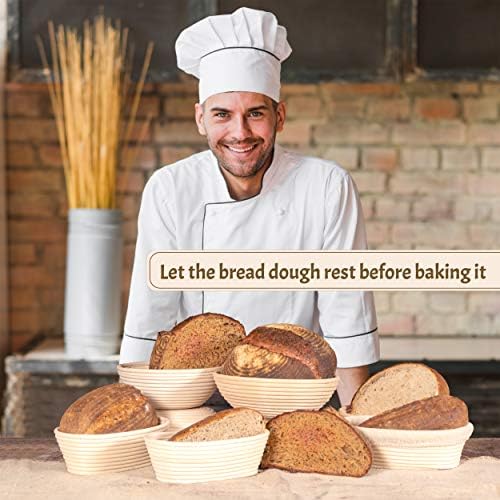 Sourdough Breads Masterpiece Banneton Proofing Basket Set
