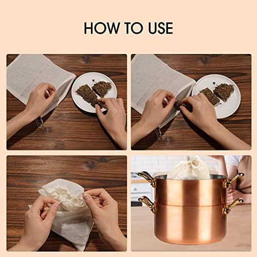 Gootrade 12-Piece Soup Bag Set Reusable Safe Kitchen Tool