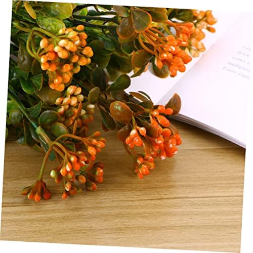 Realistic Fake Red Berries Decor plant pots