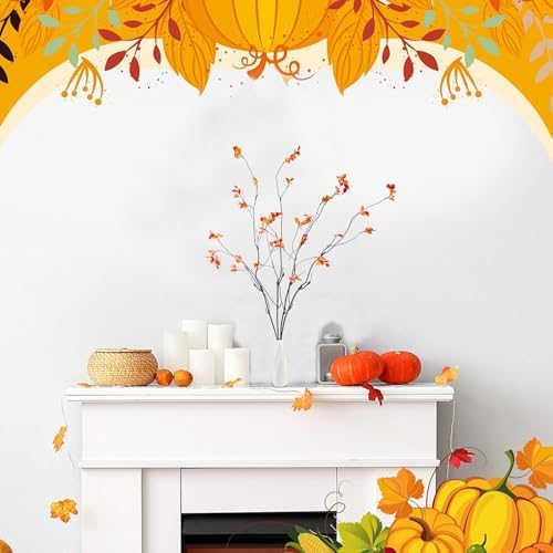 4PCS 38 Realistic Autumn Ficus Branches