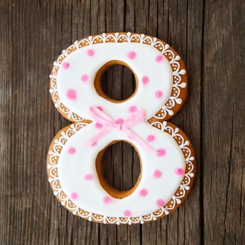 Number Cookie Cutters Set Numbers 0-9 Premium Metal Shapes