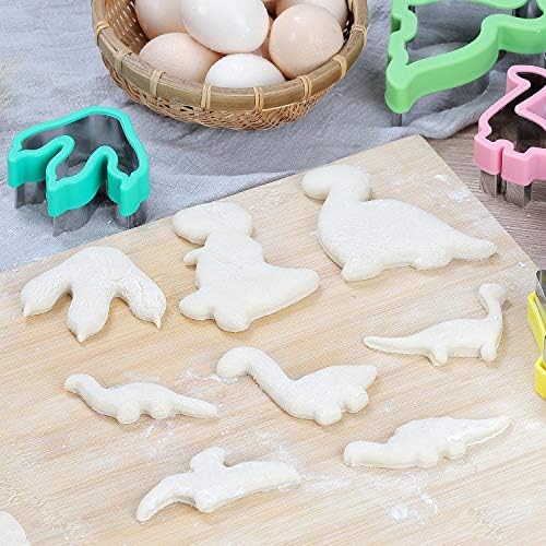 Sturdy Dinosaur Cookie Cutters Set for Kids
