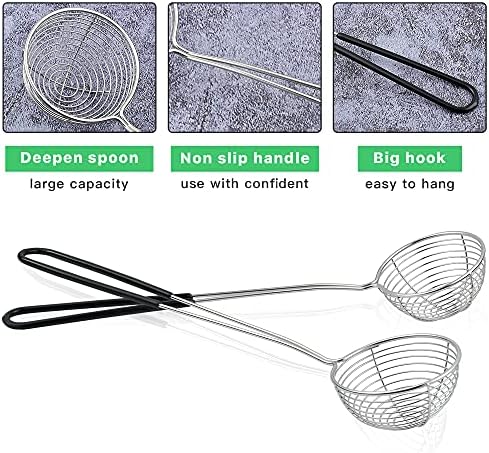 12 Stainless Steel Hot Pot Strainer Scoops for Efficient Cooking