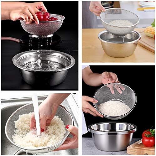Stainless Steel Colander Basket 2-Pack for Kitchen Use