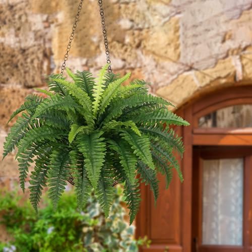 Artificial Boston Ferns 35 Large Fake Fern Set