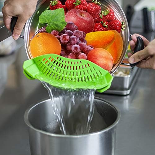 Efficient Kitchen Design AUOON Clip-On Strainer for Quick Draining