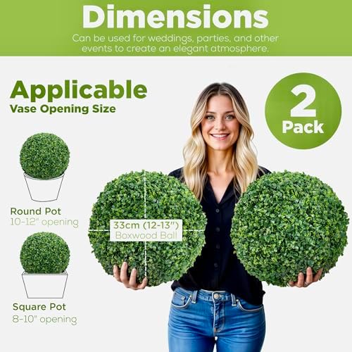 Faux Boxwood Decor Set