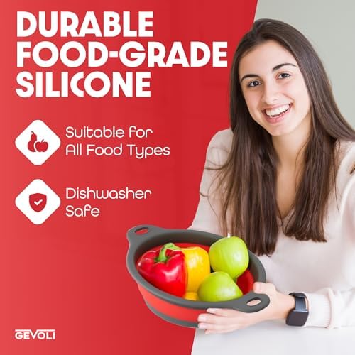 Gevoli Strainer with Self-Draining Base 5QT