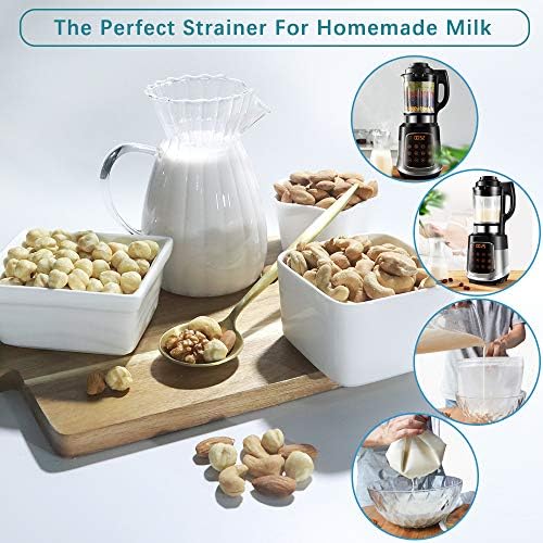 MatulNalra Reusable Nut Milk Bag 3-Pack