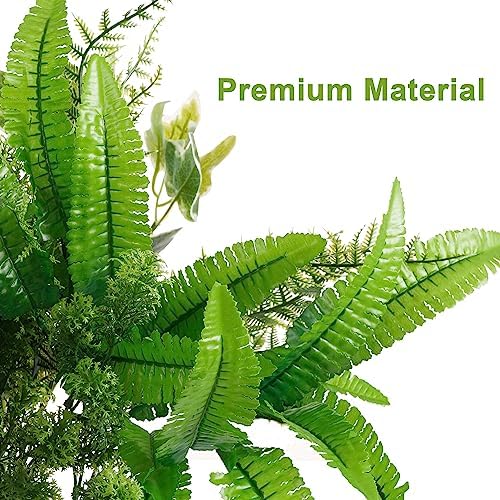 14 Bunch Realistic Fake Plants Outdoor Decor