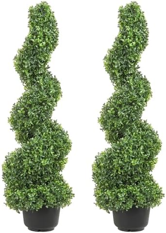 4ft Boxwood Topiary Set for Home