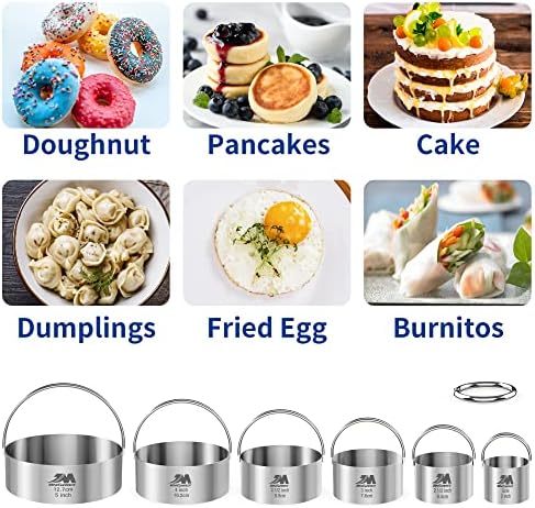 6-Piece Biscuit Cutter Set for Cookies and More