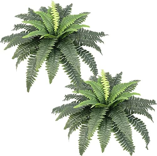 Large Fake Ferns with Silk Leaves Boston Fern Bundle