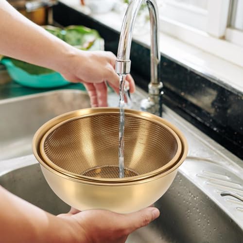 Sturdy Dual-Use Colander Strainer Basket for Efficient Cooking