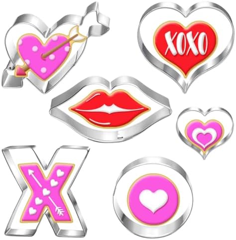 Valentines Heart Cookie Cutter Set - Dishwasher Safe