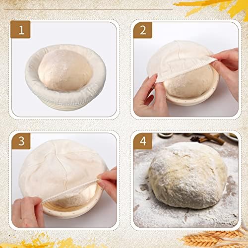 Irenare 10-Piece Bread Banneton Proofing Set