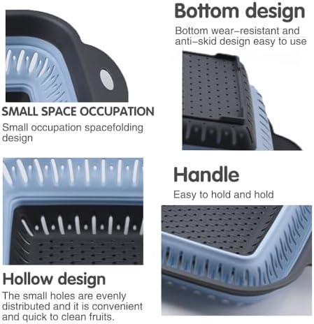 Collapsible Silicone Colander Set