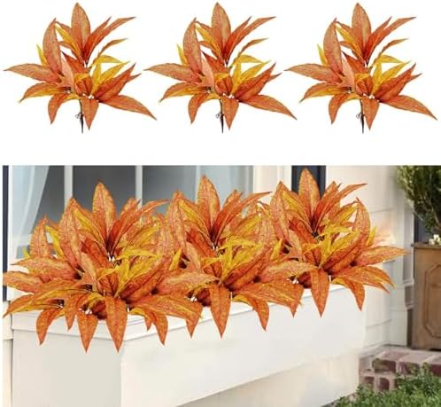 4Pcs Fake Plants for Outdoors