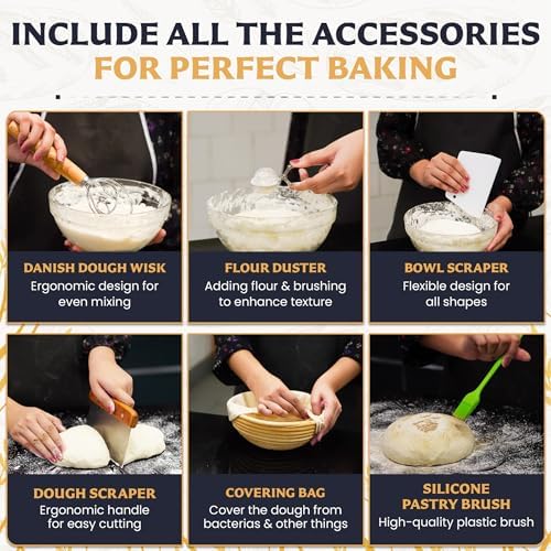 Perfect Crust Bread Basket Set for Home Bakers