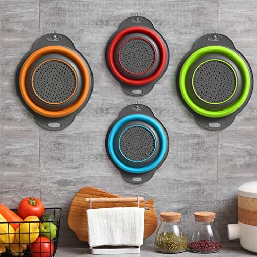 QiMH Collapsible Colander SetPerfect for Speedy Meal Prep Space-Saving Design