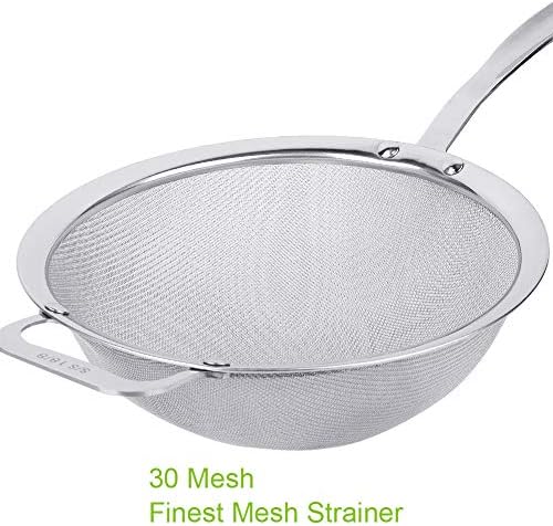 9 Mesh 188 Stainless Steel Quinoa Sieve with Handle
