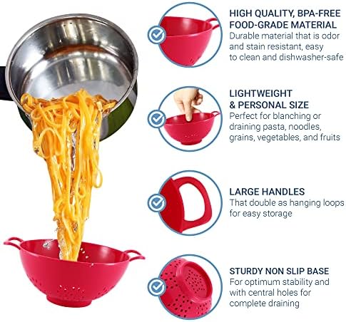Meadow Lane 6 Inch Colander BPA Free Dishwasher Safe