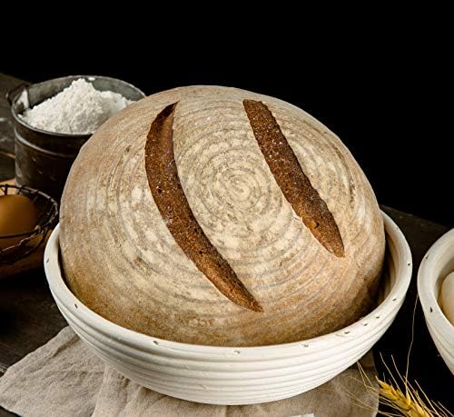 9-inch Round Rattan Handmade Brotform Dough Proofing Basket SUGUS HOUSE