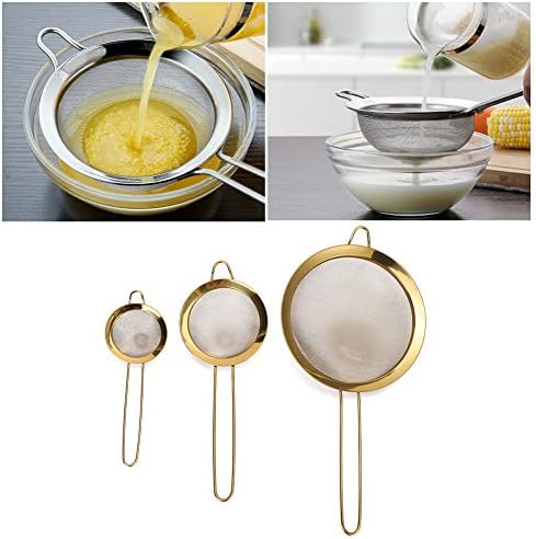 Effortless Cooking Made Simple Durable 304 Stainless Steel Strainer with Long Handle