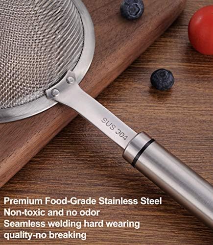 Premium 304 Steel Colander with Handle
