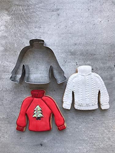 LILIAO Winter Holiday Cookie Cutter Set Ugly Sweater Stocking Hat Mitten