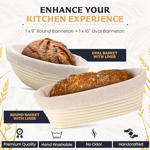 Perfect Crust Bread Basket Set for Home Bakers