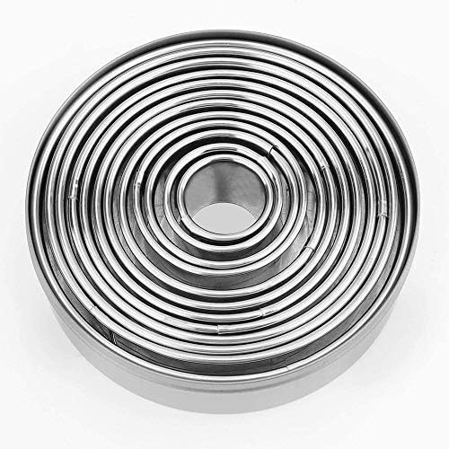 12 Piece Stainless Steel Cookie Cutter Set with Storage Box
