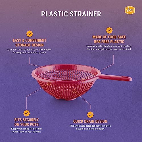 YBM Home 85-inch Plastic Strainer with Long Handle