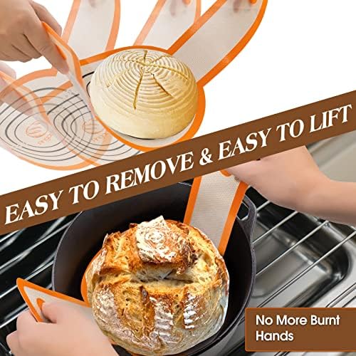 AngadonaBountiful Sourdough Proofing Basket Set with Donation Tools for Crispy Tasty Bread